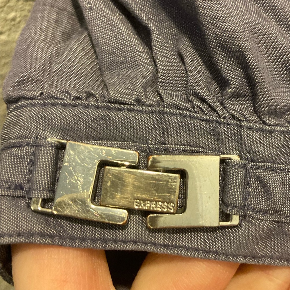 Express V-Neck Button Down - image 4